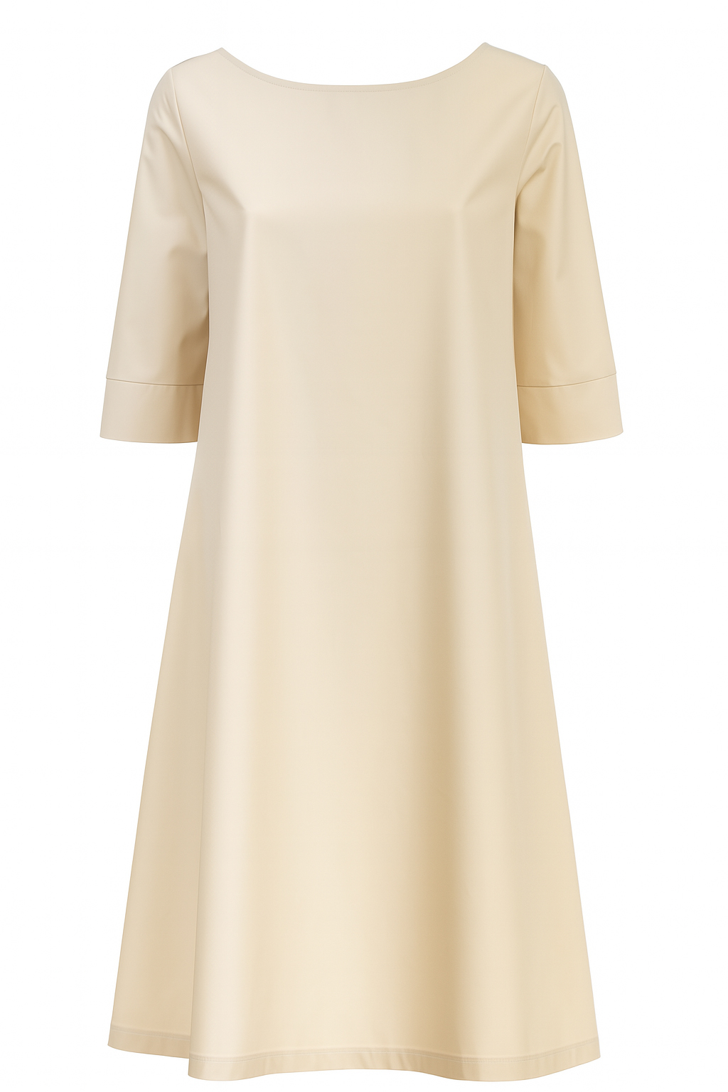 ABITO OVER SCOLLO A BARCA, 2TG - BEIGE